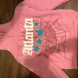 Pink Sp5der Atlanta Hoodie W Tags